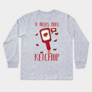 Ketchup Lover Kids Long Sleeve T-Shirt